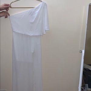 BCBGMAXAZRIA white maxi